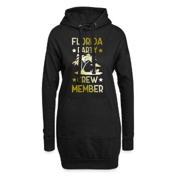 Équipe de fête en Floride - Sweat-shirt à capuche long Femme - noir - Devant