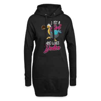 Lustiger Dodo Spruch Mauritius Vogel - Hoodie-Kleid - Schwarz - Vorne
