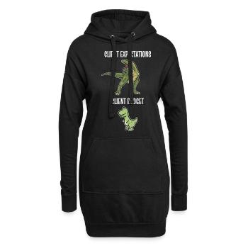 Graphiste designer graphique designer artiste - Sweat-shirt à capuche long Femme - noir - Devant