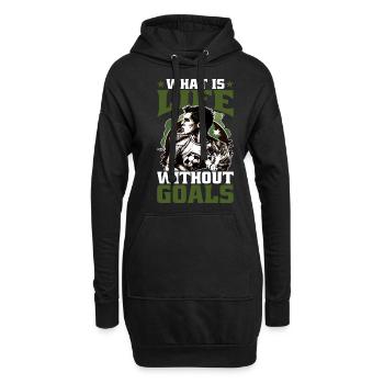 Qu’est-ce que la vie sans objectifs 9 - Sweat-shirt à capuche long Femme - noir - Devant
