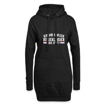Pays-Bas Pays-Bas Pays-Bas - Sweat-shirt à capuche long Femme - noir - Devant