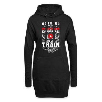 Zugführer Lokführer Zugführen Schaffner - Hoodie-Kleid - Schwarz - Vorne