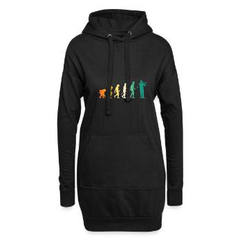 Flûtiste Evolution Flûte - Sweat-shirt à capuche long Femme - noir - Devant