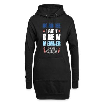 Équipage de la fête en mer du Nord - Sweat-shirt à capuche long Femme - noir - Devant