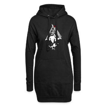 Killuminati Marionette White - Hoodie-Kleid - Schwarz - Vorne