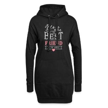 Best Friend - Beste Freundin Freundschaft Geschenk - Hoodie-Kleid - Schwarz - Vorne
