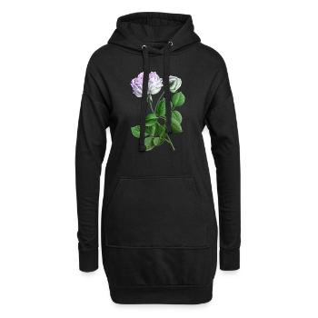 Rose - Hoodie-Kleid - Schwarz - Vorne
