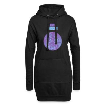 Ayy Lmao - Sweat-shirt à capuche long Femme - noir - Devant
