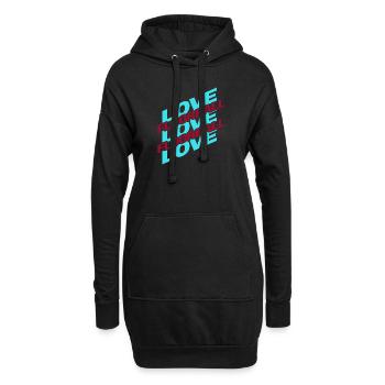 Floorball floorball unihoc « Floorball-love » - Sweat-shirt à capuche long Femme - noir - Devant