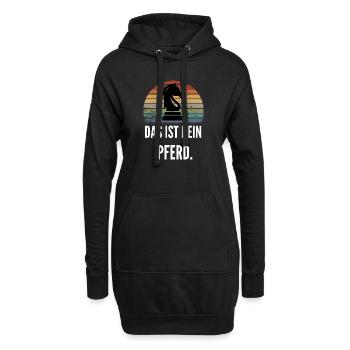 Schach Geschenk Schachspieler Meme Trend - Hoodie-Kleid - Schwarz - Vorne