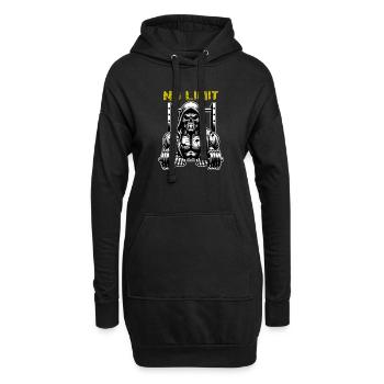 Crâne de musculation No Limit Workout avec haltère - Sweat-shirt à capuche long Femme - noir - Devant