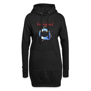 Küstenkind - Hoodie-Kleid - Schwarz - Vorne