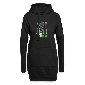 Hobby Bauleiter 2025 – Ich bau das jetzt irgendwie - Hoodie-Kleid - Schwarz - Vorne