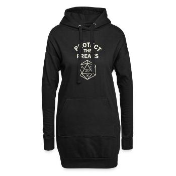 Schütze die Freaks - Hoodie-Kleid - Schwarz - Vorne