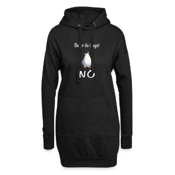 Avant de demander à Manchot de Basse-Autriche - Sweat-shirt à capuche long Femme - noir - Devant