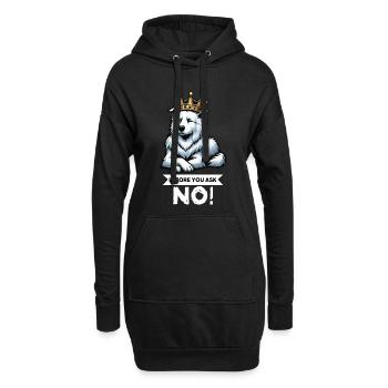 Avant de demander Berger Blanc Berger Berger - Sweat-shirt à capuche long Femme - noir - Devant