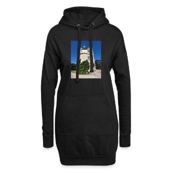 La tour des Marques - Sweat-shirt à capuche long Femme - noir - Devant