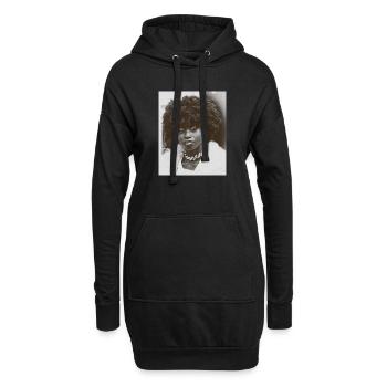 Next to you - Sweat-shirt à capuche long Femme - noir - Devant