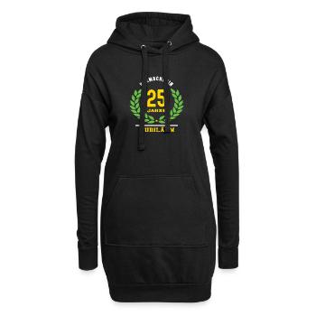 Uhrmacherin 25 Jahre Jubiläum 25. Firmenjubiläum - Hoodie-Kleid - Schwarz - Vorne