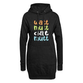 Watt mutt dat mutt - Hoodie-Kleid - Schwarz - Vorne