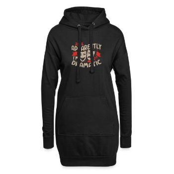 Musical Drama Theater - Hoodie-Kleid - Schwarz - Vorne
