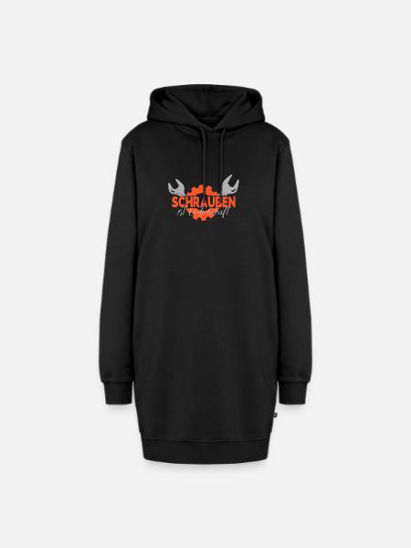 Schrauben - Hoodie-Kleid - Schwarz