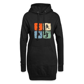 Federball Badminton - Sweat-shirt à capuche long Femme - noir - Devant