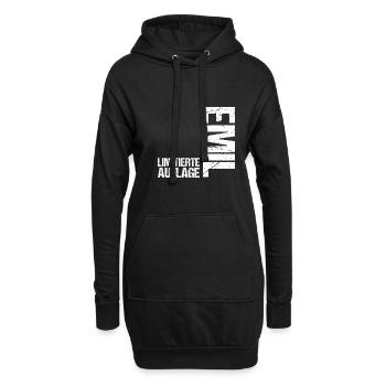 Emil - Hoodie-Kleid - Schwarz - Vorne