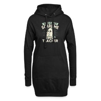 Lehrer Geist Halloween - Hoodie-Kleid - Schwarz - Vorne