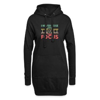 Kamera Focus Vintage Photograph Fotografie - Hoodie-Kleid - Schwarz - Vorne