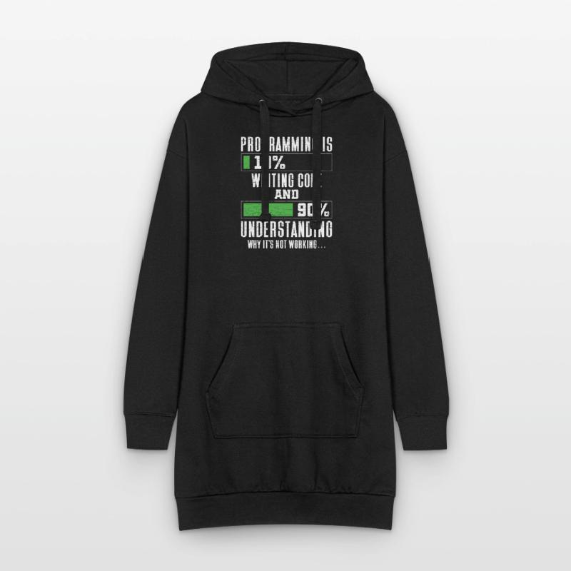 Programmierer Informatiker Coder Hoodie-Kleid