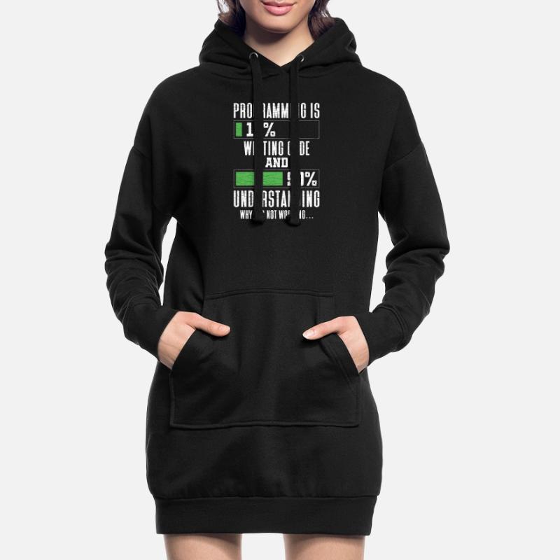 Programmierer Informatiker Coder Hoodie-Kleid