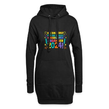 10 Klasse Schulkind Schulanfang Kindergarten Kita - Hoodie-Kleid - Schwarz - Vorne