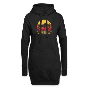 Führungskraft Pferd Reiten Geschenkidee Lustig - Hoodie-Kleid - Schwarz - Vorne