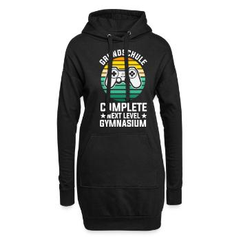 Gamer Zocker Zocken Gaming Konsole Grundschule - Hoodie-Kleid - Schwarz - Vorne