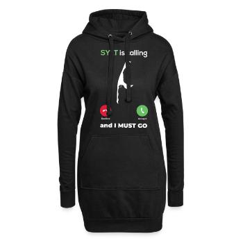 Sylt ruft ich muss los Nordfriesland Nordsee Insel - Hoodie-Kleid - Schwarz - Vorne