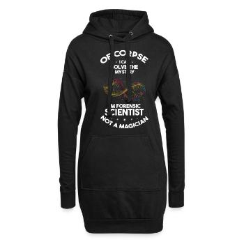 Tatortuntersuchung und Gerichtsmediziner - Hoodie-Kleid - Schwarz - Vorne