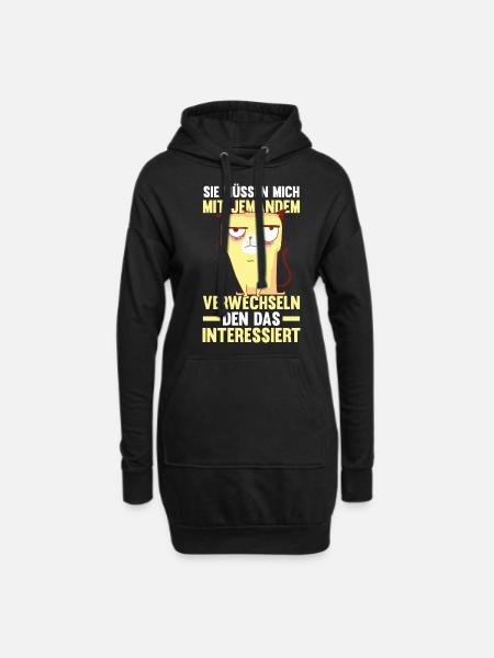 Lustige Sprüche Arbeitskollegen Bürohumor - Hoodie-Kleid - Schwarz