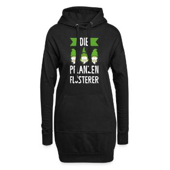 Garten-arbeit Gnome Gärtnerei Geschenk - Hoodie-Kleid - Schwarz - Vorne