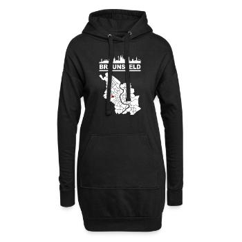 Braunsfeld - Hoodie-Kleid - Schwarz - Vorne