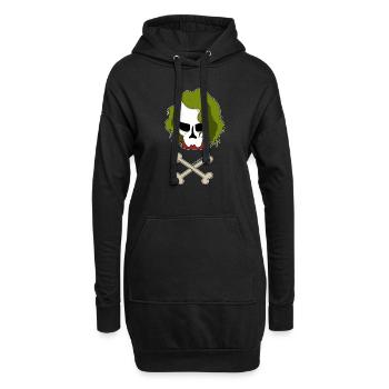 jokerclown - Hoodie-Kleid - Schwarz - Vorne