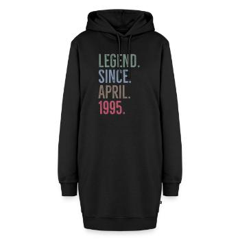 Légende depuis avril 1995 - Sweat-shirt à capuche long Femme - noir - Devant