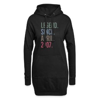 Legende seit April 2007 - Hoodie-Kleid - Schwarz - Vorne
