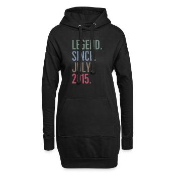 Legende seit Juli 2015 - Hoodie-Kleid - Schwarz - Vorne