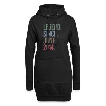 Légende depuis juin 2014 - Sweat-shirt à capuche long Femme - noir - Devant