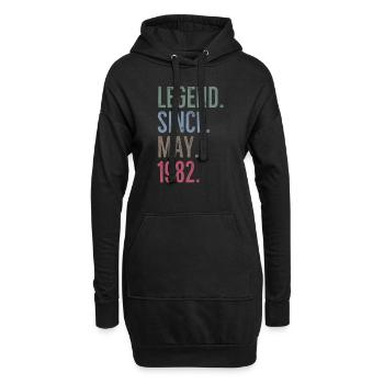 Legend Since May 1982 - Hoodie Dress - black - Front