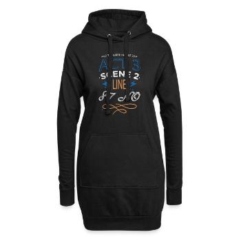 book dragon i love books book quotes - Hoodie-Kleid - Schwarz - Vorne