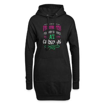 Dinosaures Ordinateur Bodybuilder Tshirt Dinosaure - Sweat-shirt à capuche long Femme - noir - Devant