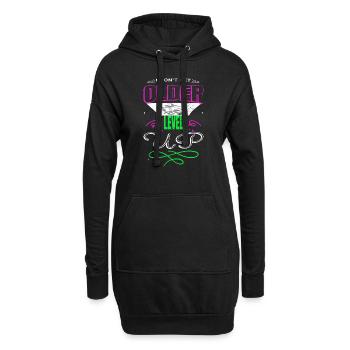 drôles dictons blague jeu vidéo heureux jeu de cartes - Sweat-shirt à capuche long Femme - noir - Devant