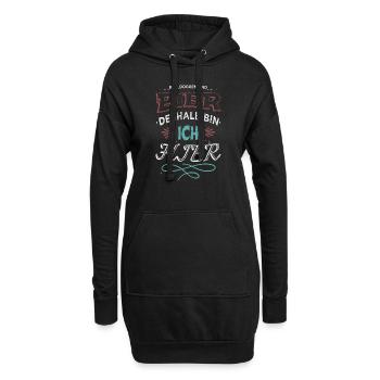 30 geburtstag 50 geburtstag betrunken brauen - Hoodie-Kleid - Schwarz - Vorne